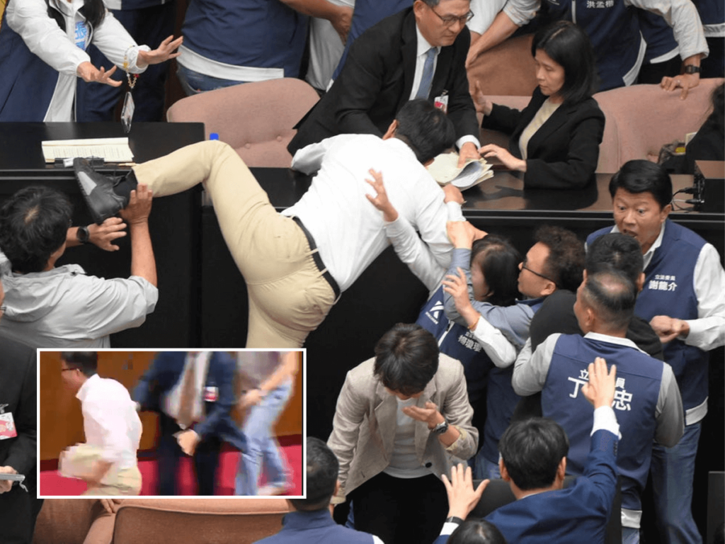 Taiwanese Lawmaker Snatches Bill From Podium to Block Vote
