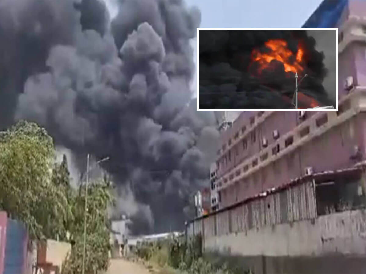 Massive Fire Erupts in Chemical Factory Near Mumbai