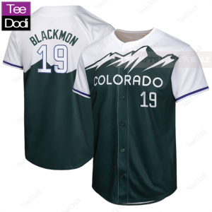 [Front + Back] Official Charlie Blackmon Colorado Rockies 19 Baseball Jersey