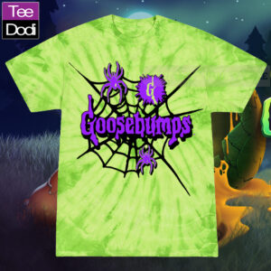 Goosebumps Spiderweb 90s Book Fair Tie-Dye T-Shirt