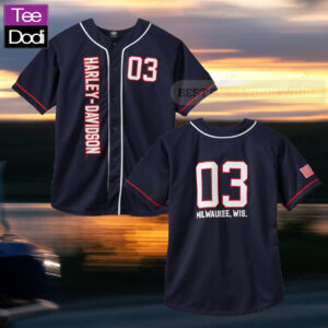Harley Davidson Milwaukee Wis Baseball Jersey